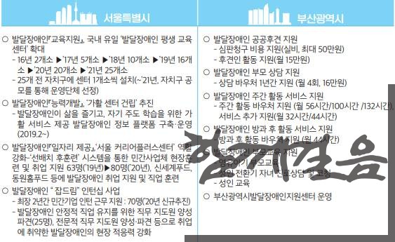 [표-6] 발달장애인 지원사업