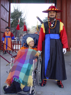 덕수궁 수문장 교대식에서 찍은 김선심씨 사진